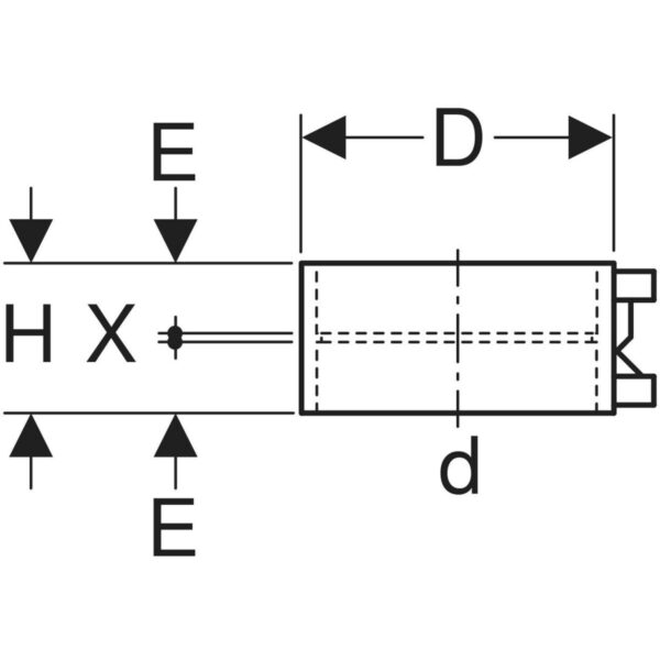 Dessin coté — manchon électrosoudable Geberit PE Dessin coté — manchon électrosoudable Geberit PE