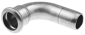 Coude 90° FI/FE à sertir VSH XPress — Sanitaire (inox V4A 1.4404, eau potable) — Ø15 mm