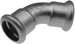 Coude 45° FI/FI VSH XPress Coude 45° FI/FI à sertir VSH XPress — Sanitaire (inox V4A 1.4404, eau potable) — Ø15 mm