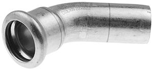 Coude 45° FI/FE VSH XPress Coude 45° FI/FE à sertir VSH XPress — Sanitaire (inox V4A 1.4404, eau potable) — Ø15 mm