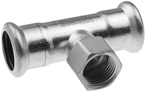 Pièce en T à filetage FI VSH XPress Pièce en T à filetage FI à sertir VSH XPress — Sanitaire (inox V4A 1.4404, eau potable) — Ø35 × 3/4"