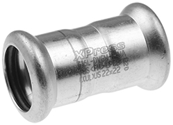 Manchon court VSH XPress Manchon court à sertir VSH XPress — Sanitaire (inox V4A 1.4404, eau potable) — Ø15 mm