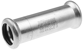 Manchon coulissant VSH XPress Manchon coulissant à sertir VSH XPress — Sanitaire (inox V4A 1.4404, eau potable) — Ø15 mm