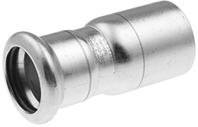 Réducteur VSH XPress Réducteur à sertir VSH XPress — Sanitaire (inox V4A 1.4404, eau potable) — Ø18 × 15 mm