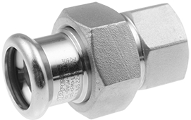 Raccord vissé démontable FI à sertir VSH XPress — Sanitaire (inox V4A 1.4404, eau potable) — Ø15 × 1/2"