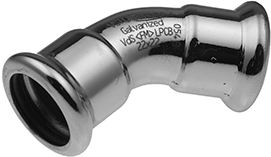 Coude 45° FI/FI VSH XPress Coude 45° FI/FI à sertir VSH XPress — Chauffage (acier au carbone) — Ø15 mm