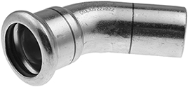 Coude 45° FI/FE VSH XPress Coude 45° FI/FE à sertir VSH XPress — Chauffage (acier au carbone) — Ø15 mm