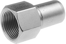 Manchon de réduction FI à sertir VSH XPress — Chauffage (acier au carbone) — Ø15 × 1/2"