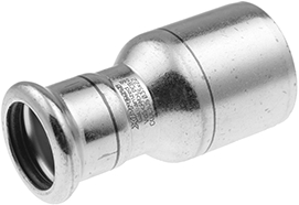 Pièce de réduction VSH XPress Pièce de réduction à sertir VSH XPress — Chauffage (acier au carbone) — Ø18 × 15 mm