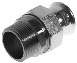 Raccord vissé démontable FE à sertir VSH XPress — Chauffage (acier au carbone) — Ø15 × 1/2"